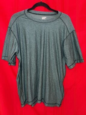 Lands’ End Men’s Size Large Green Moisture Wicking Short Sleeve T-Shirt